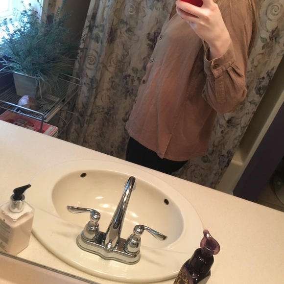 Tan Button-Up - Picture 6 of 6